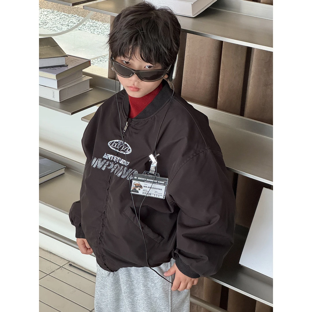 【Tang小白】儿童棉服2025秋冬新款童装男童韩版外套夹克棒球服上衣