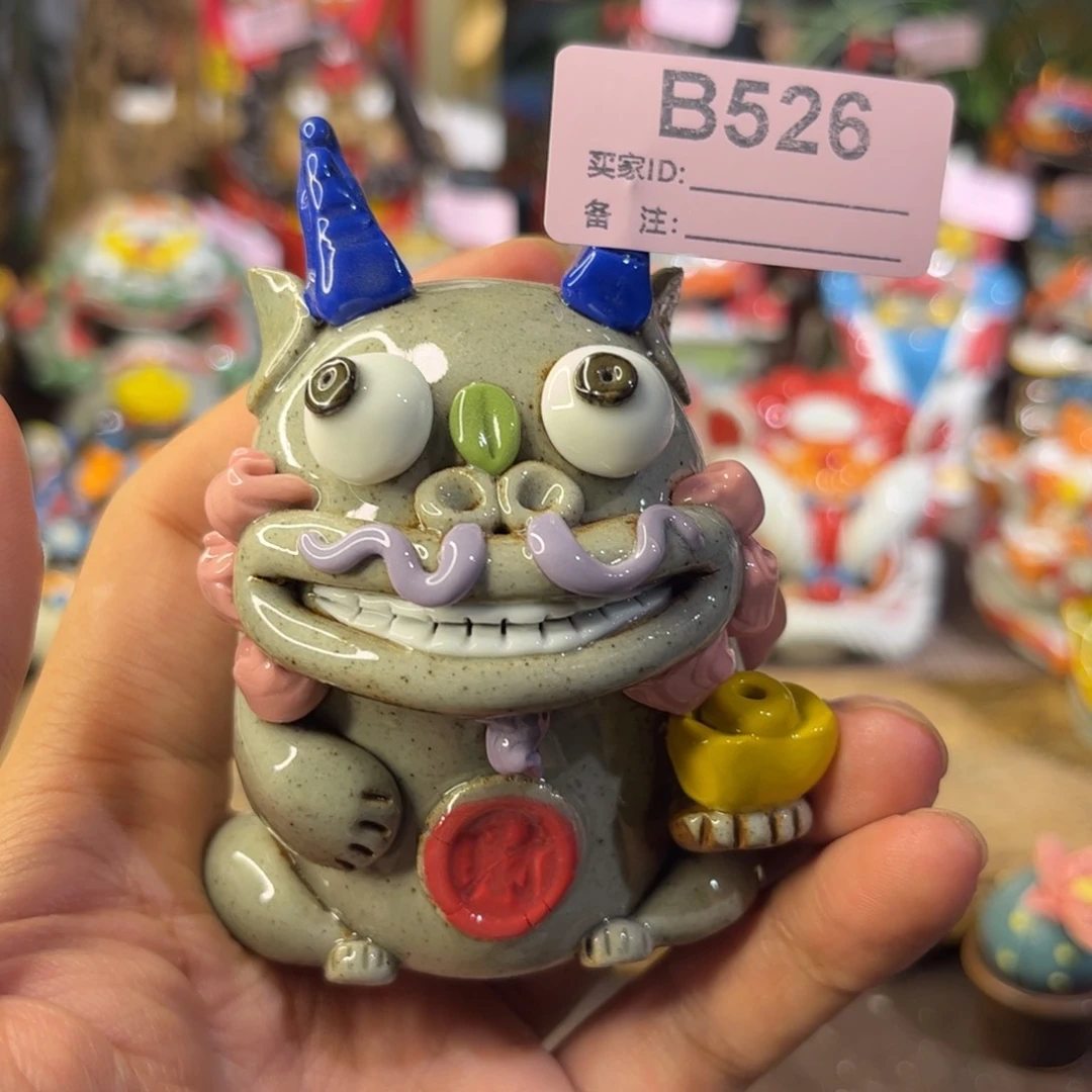 泥塑纯手工茶宠摆件