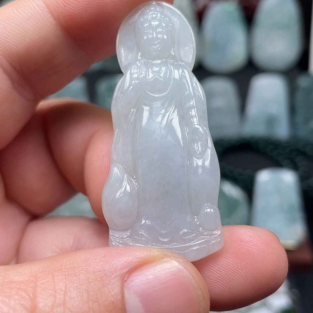 翡翠未镶嵌颈饰阿弥陀佛