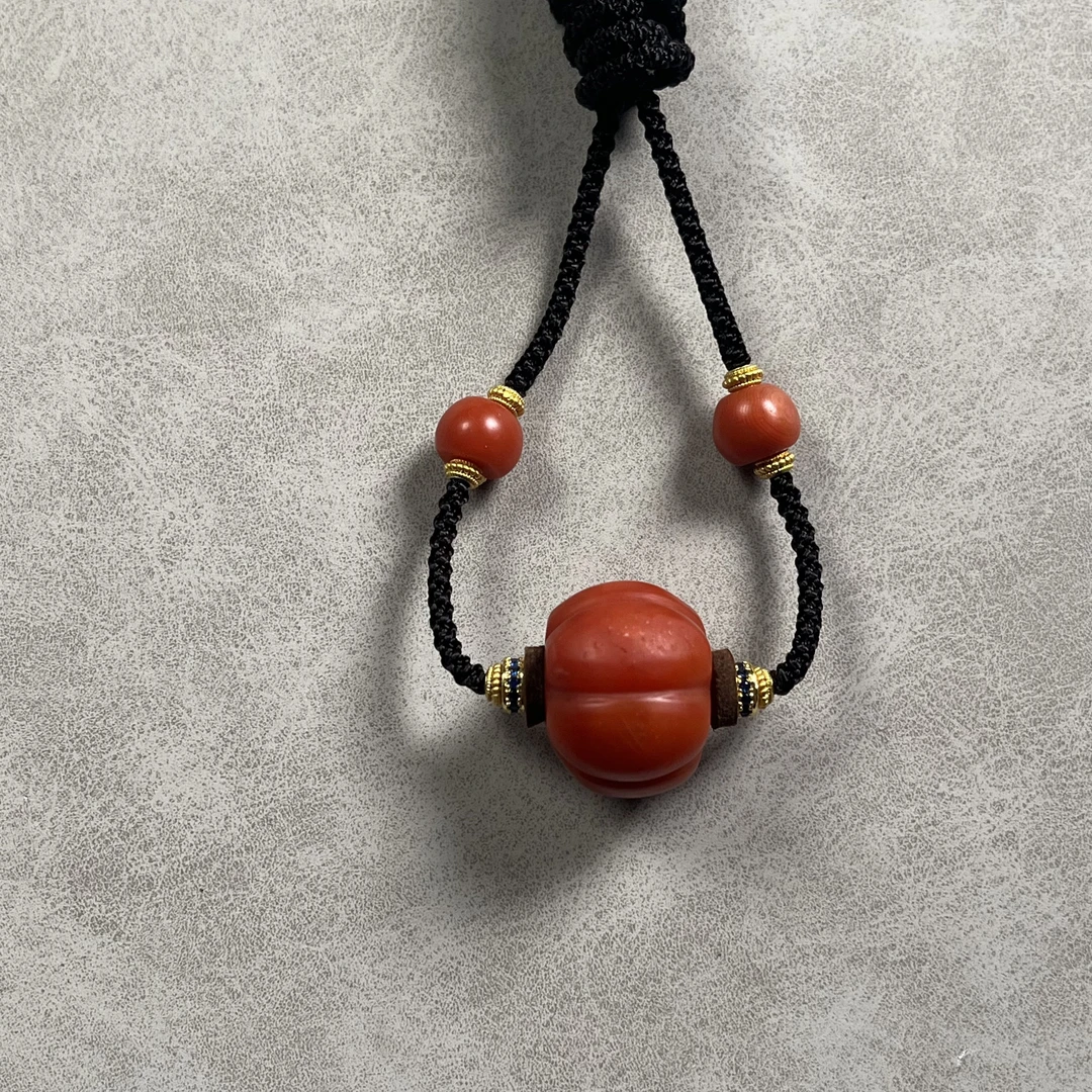甘南 南红 （精品）瓜珠脖挂 6966