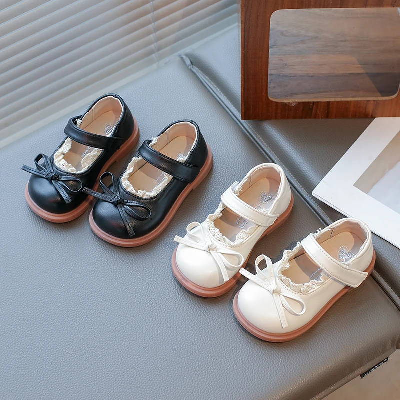 ABC2025春季春秋新款软皮软底女童公主鞋韩版百搭小童鞋子单鞋