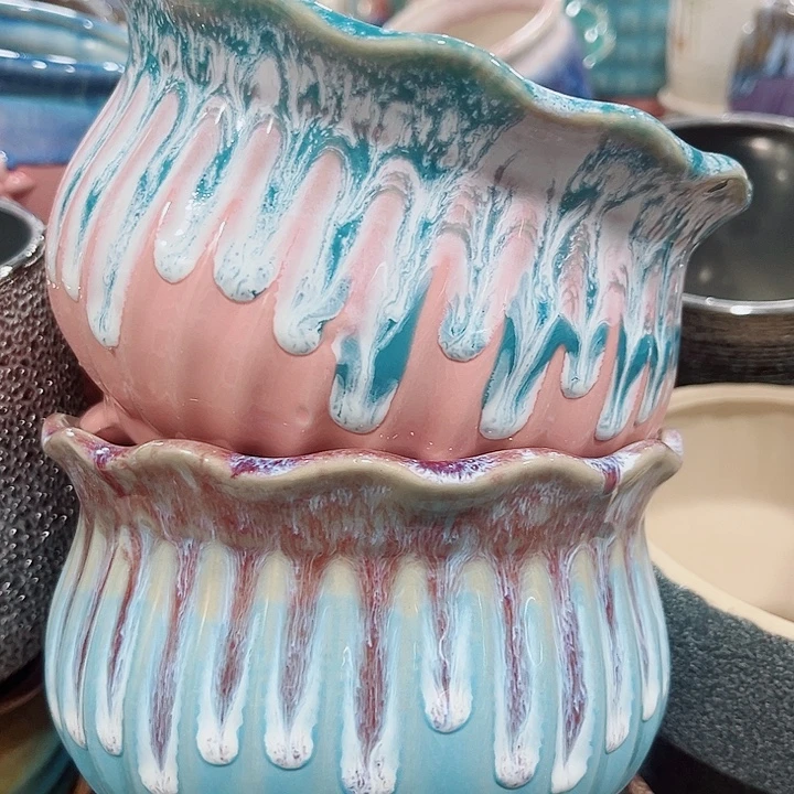 多肉陶瓷花盆满10元包邮