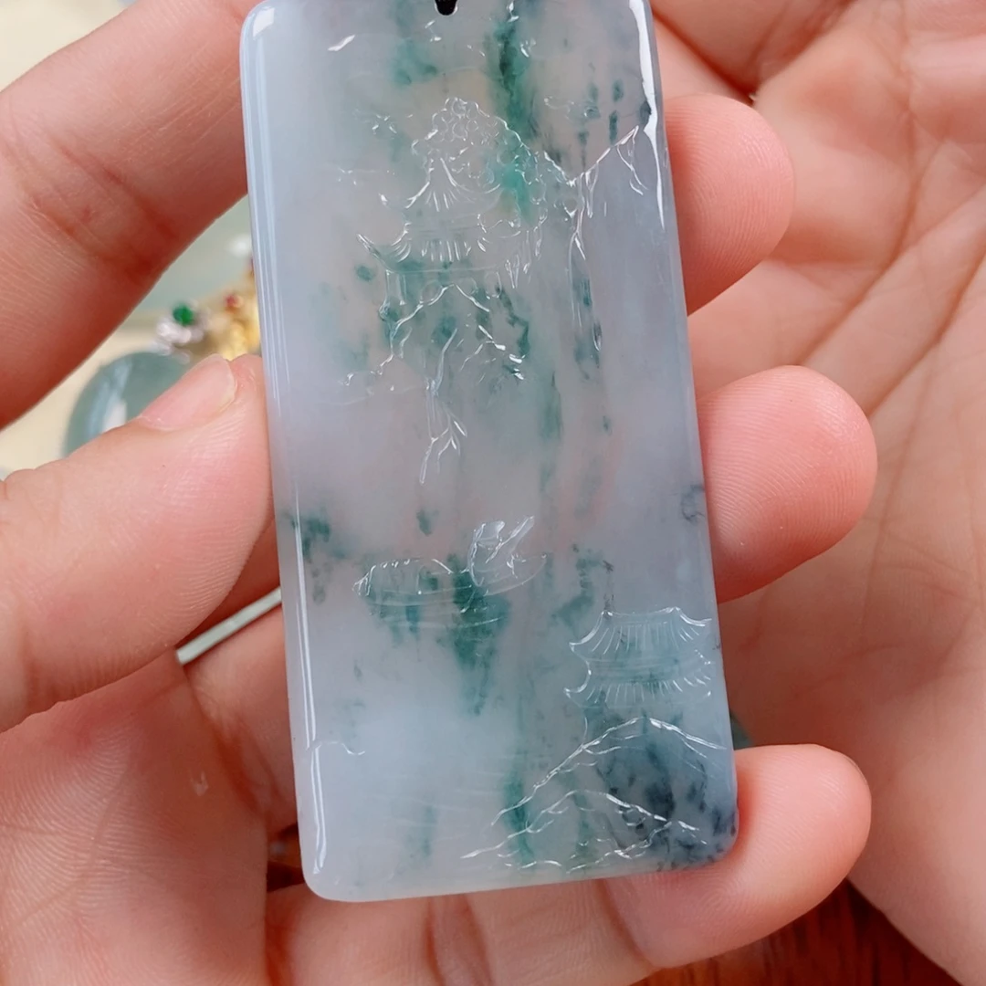 翡翠未镶嵌颈饰天然翡翠a货