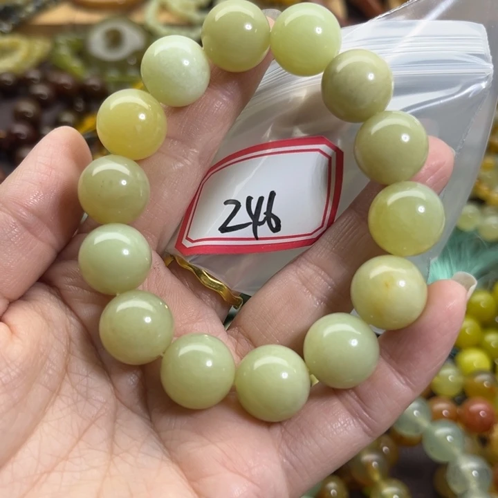 未镶嵌蛇纹石玉手链
