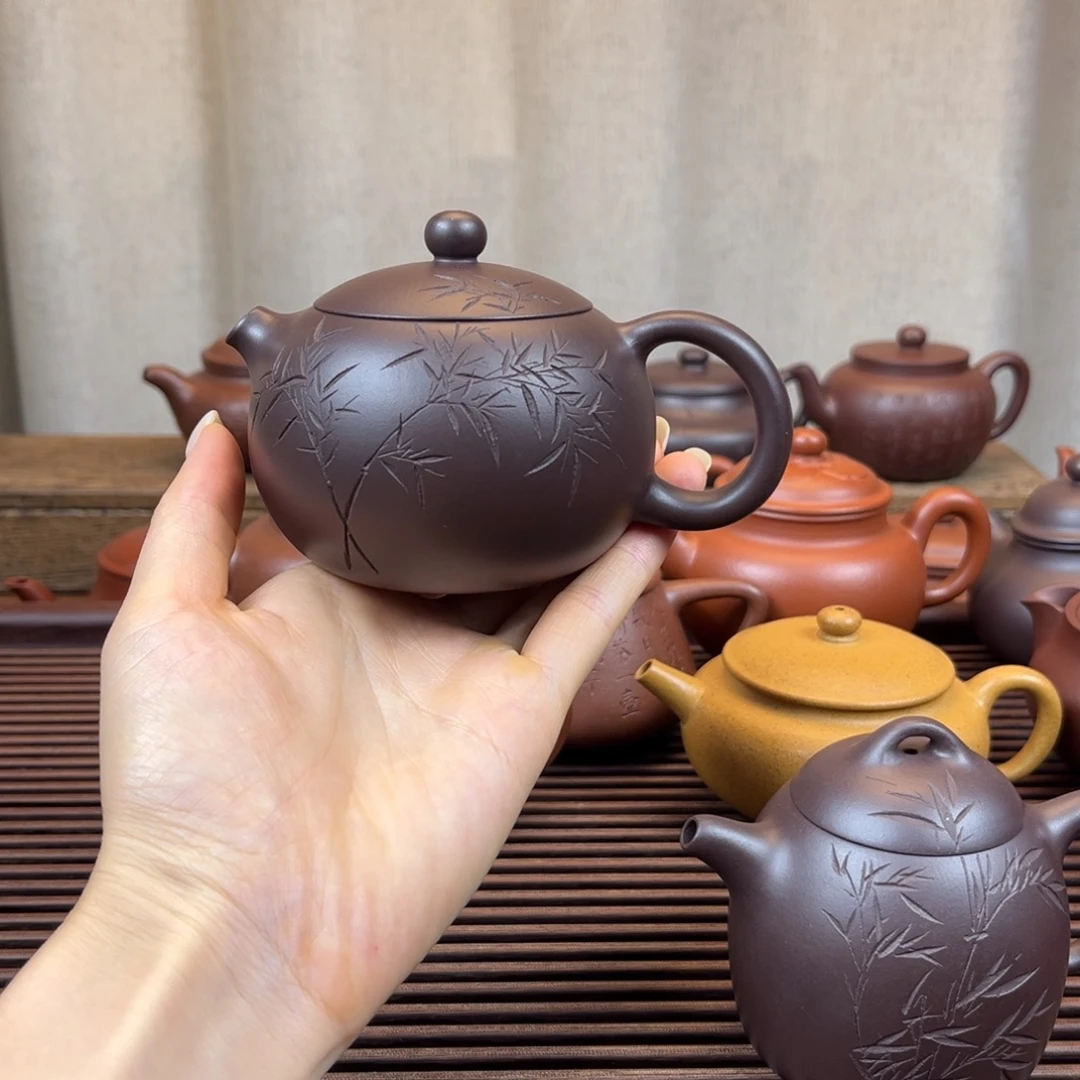 茶壶紫砂河豚西施220cc