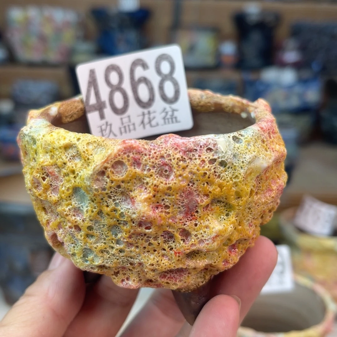 景德镇陶瓷手工花盆默认瑕疵