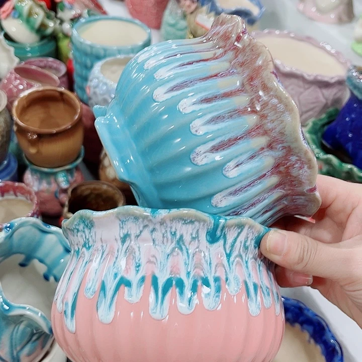 多肉陶瓷花盆满10元包邮