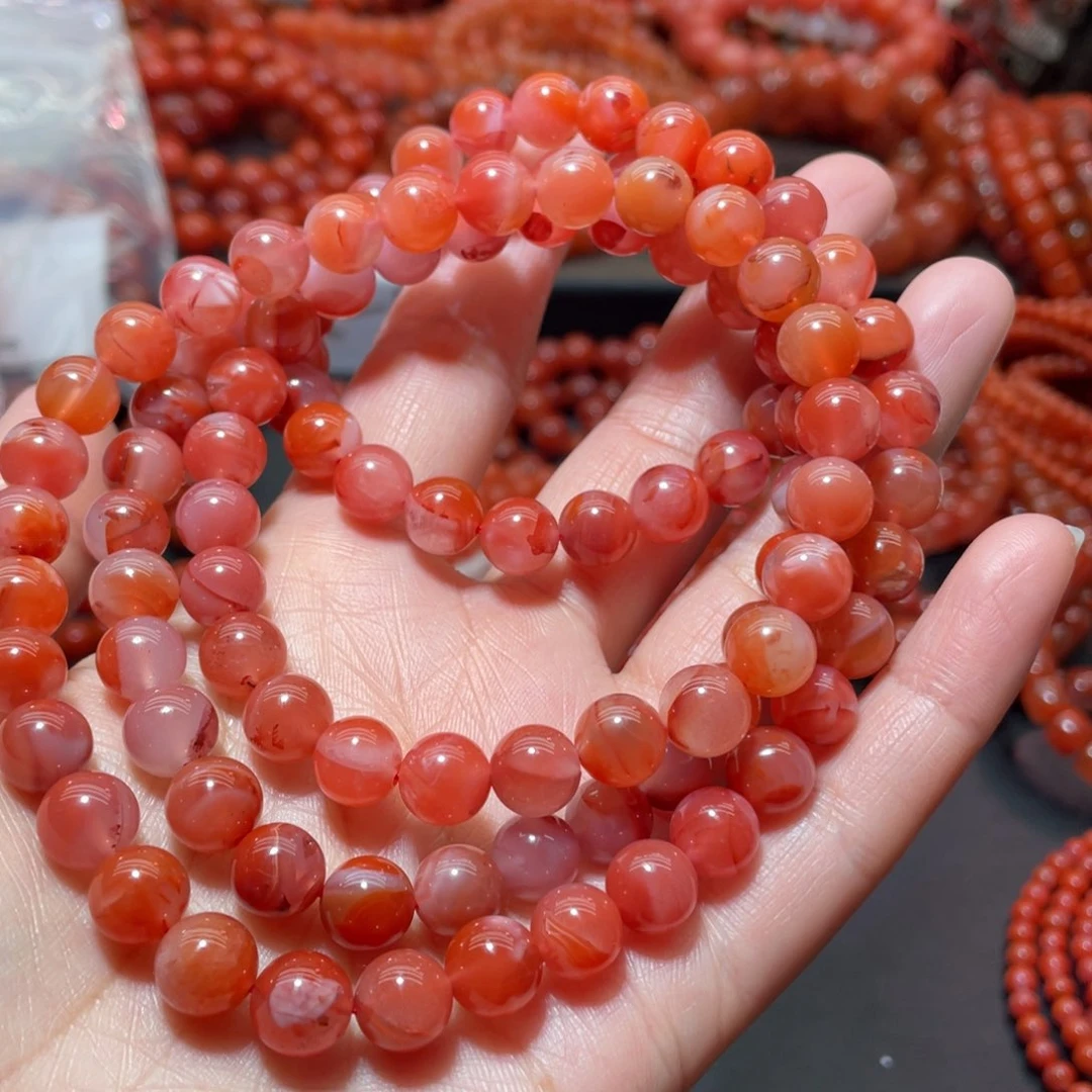 南红玛瑙手链未镶嵌