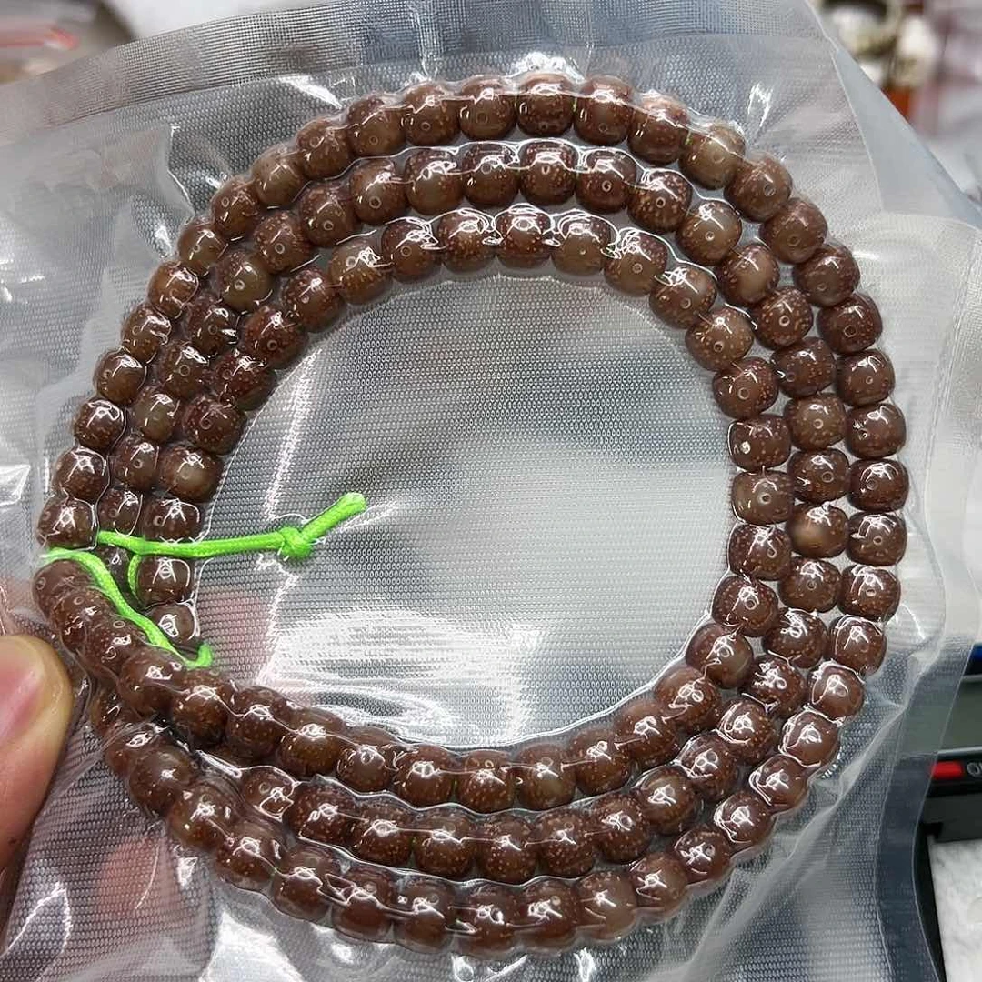 星月菩提手串84殿堂嗷嗷爆透粉冰星月10887