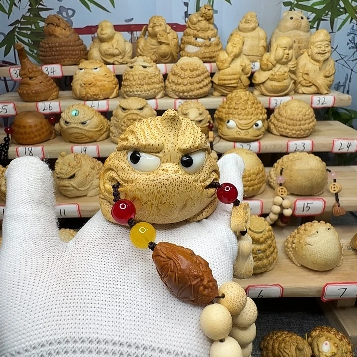 竹手工竹根雕独角金蟾