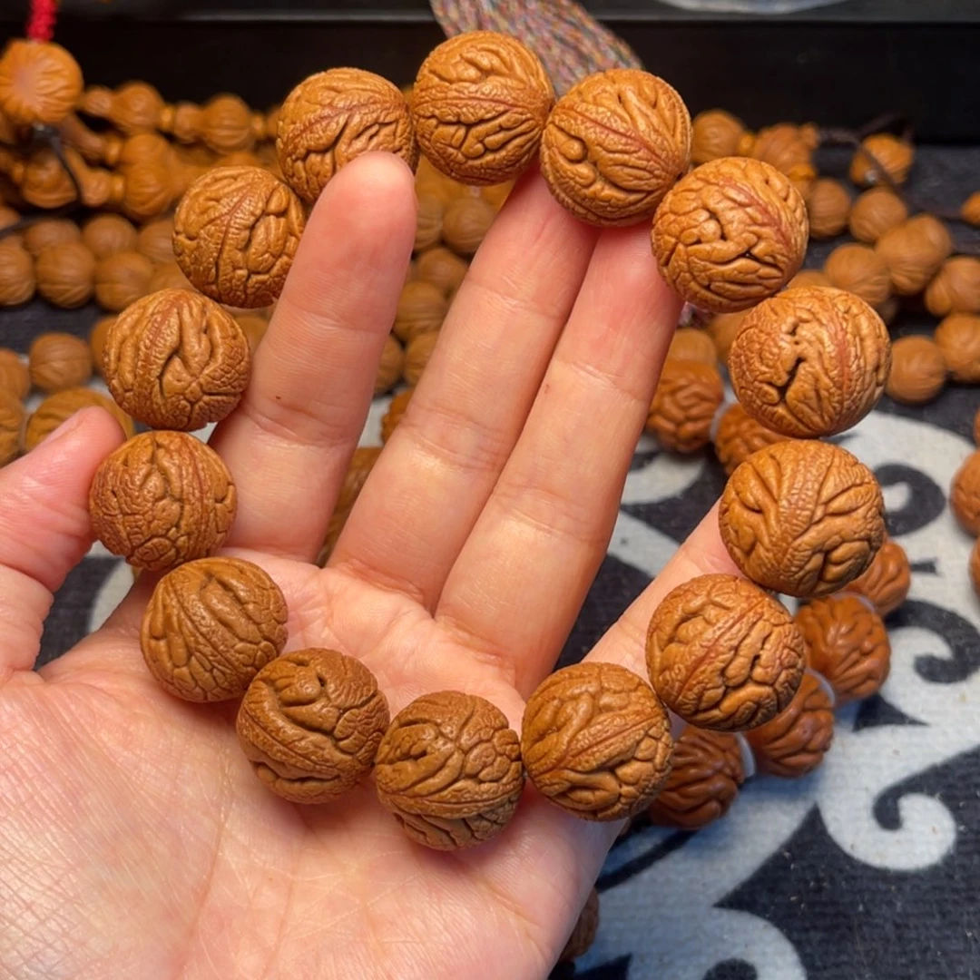 桃核手串龙纹桃核