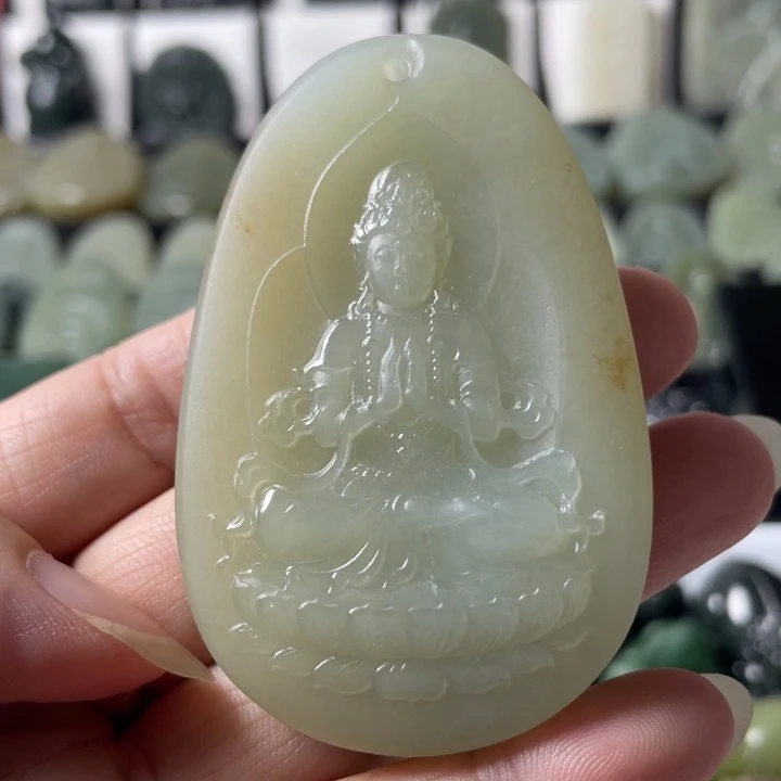 和田玉未镶嵌挂件