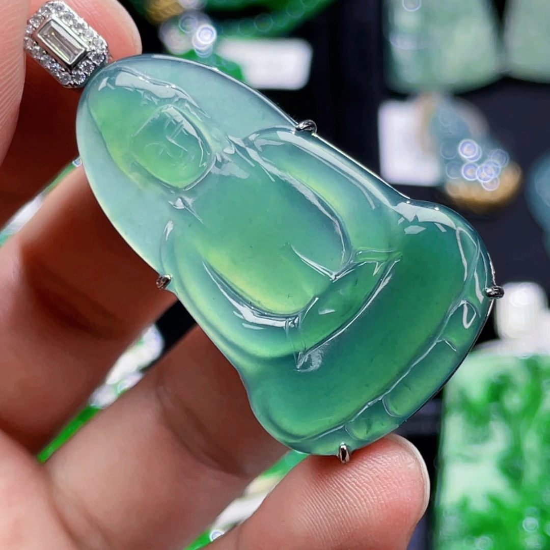 翡翠未镶嵌颈饰6，