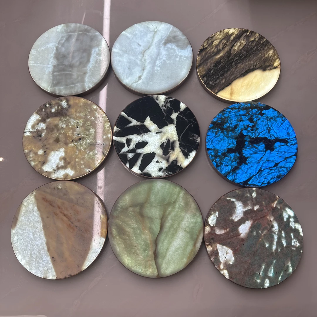 【雅雅专属】发光奢石灯办公室摆件客厅照明防烫圆形复古陶瓷