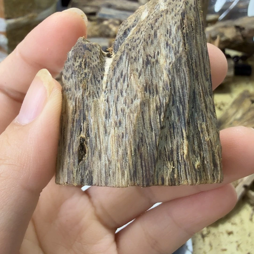 木J****7绿奇楠虫漏13克