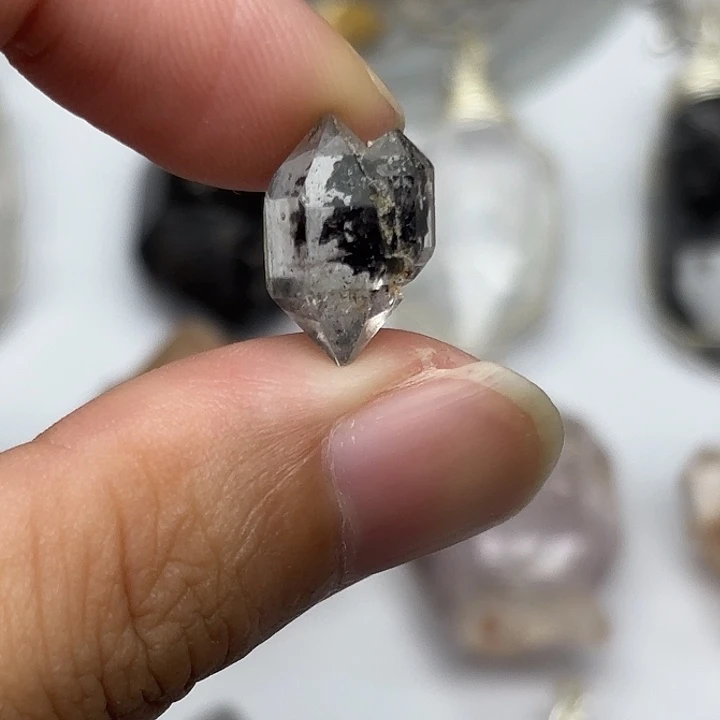 水晶未镶嵌颈饰共生闪灵钻15mm+
