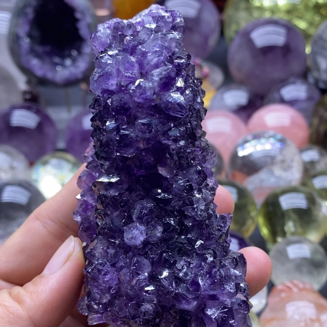 未镶嵌珠宝半成品水晶522紫水晶
