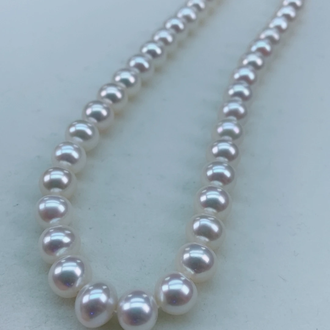银S925镶嵌淡水珍珠8极强光透亮几乎无暇媲美海水