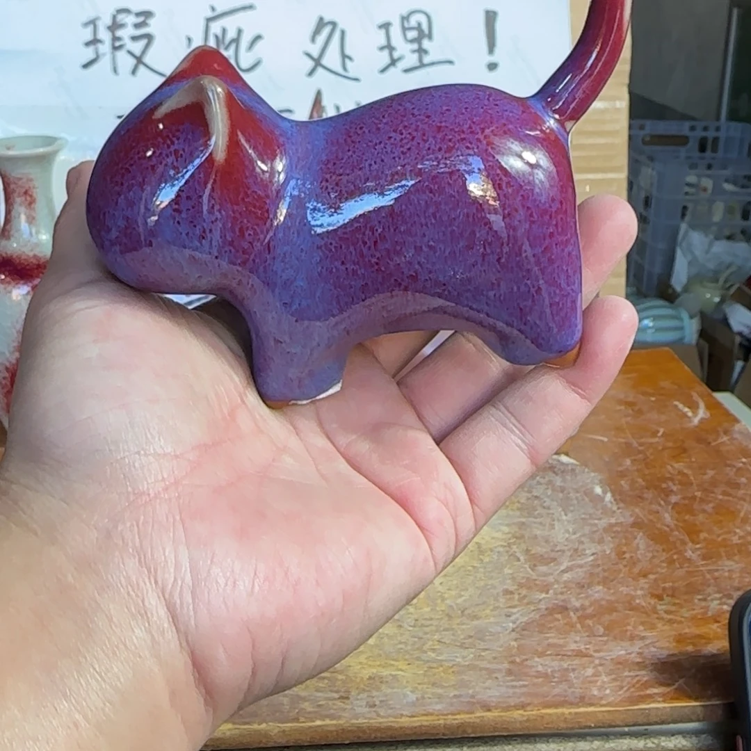 摆件郑家钧窑摆件微