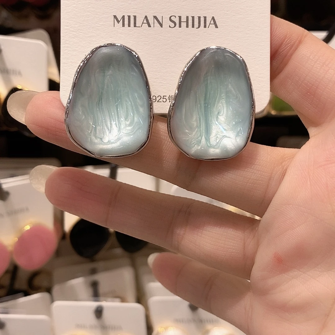 铜合金925银浅蓝色薯片