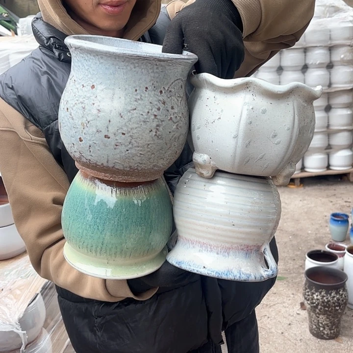 红陶四个孤品14-15尺寸