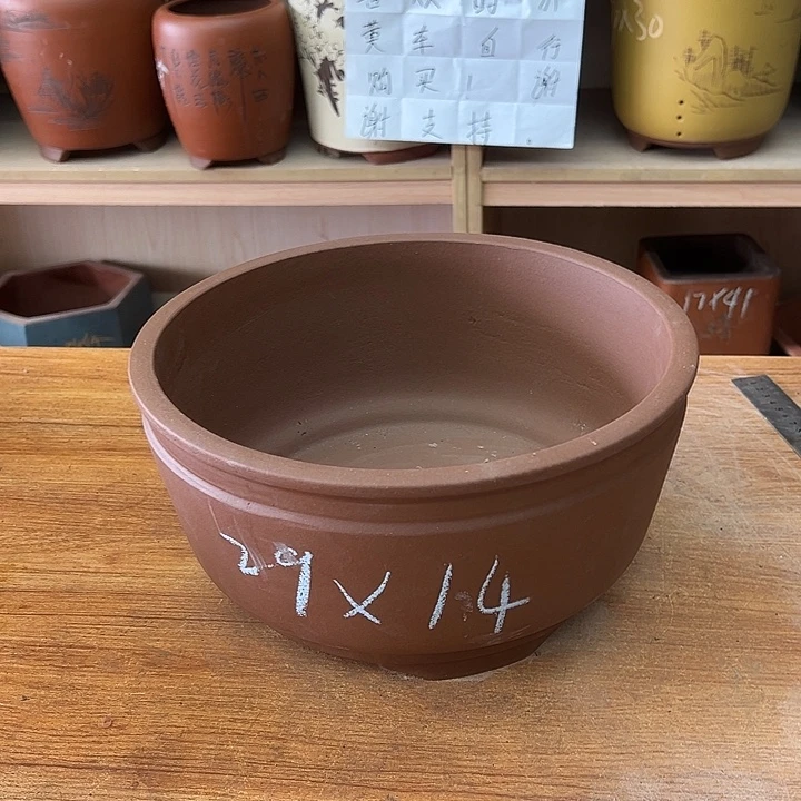 紫砂花盆，透气花盆