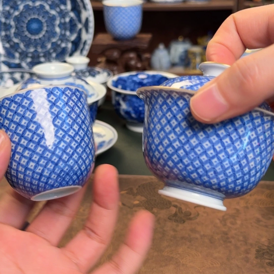 橙***子纯手工手绘陶瓷茶具两件