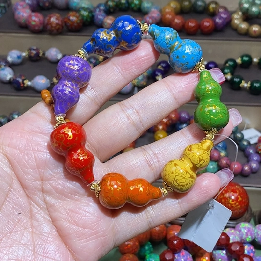 大漆葫芦手串3.0多宝