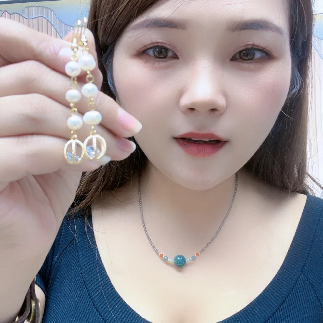 【闪购商品】合金耳饰淡水珍珠