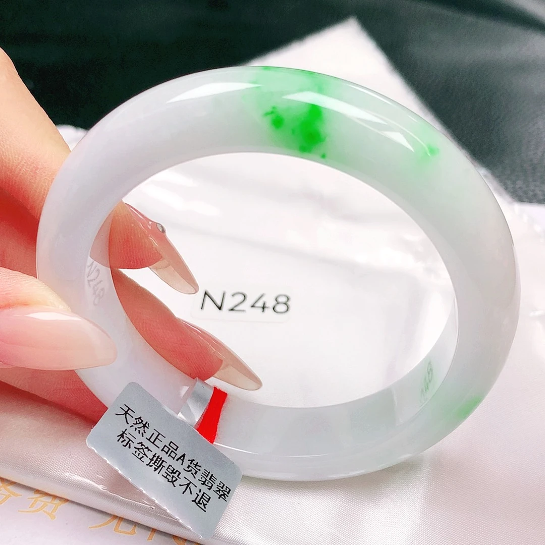 翡翠未镶嵌手镯缅甸天然a货翡翠手镯