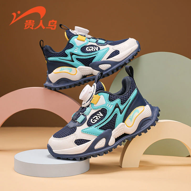 贵人鸟儿童运动鞋2025新款网面透气跑鞋中大童休闲鞋GRN25012A-xx
