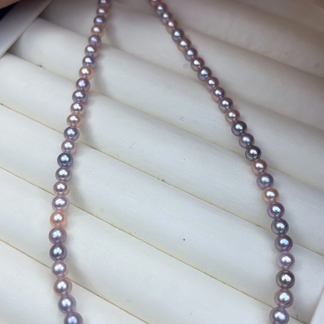 淡水珍珠颈饰银S925镶嵌