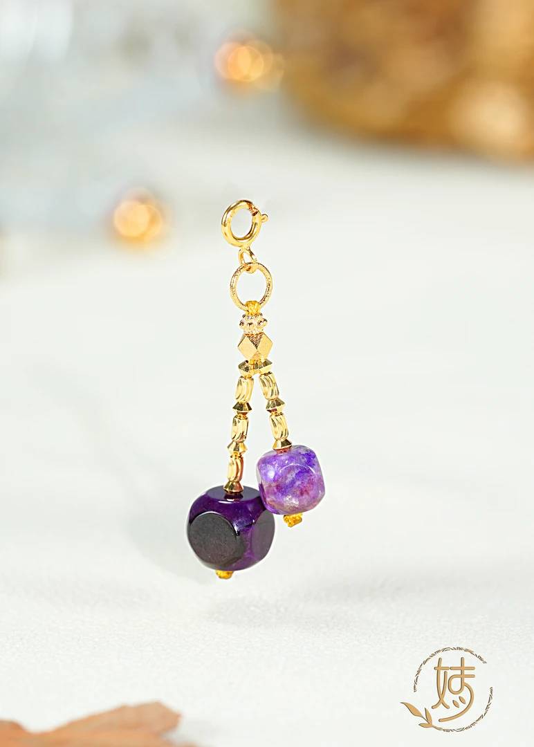 【婧婧精选】臻品 · 18K金舒俱来双色方块DIY吊坠  超高定 多样性发