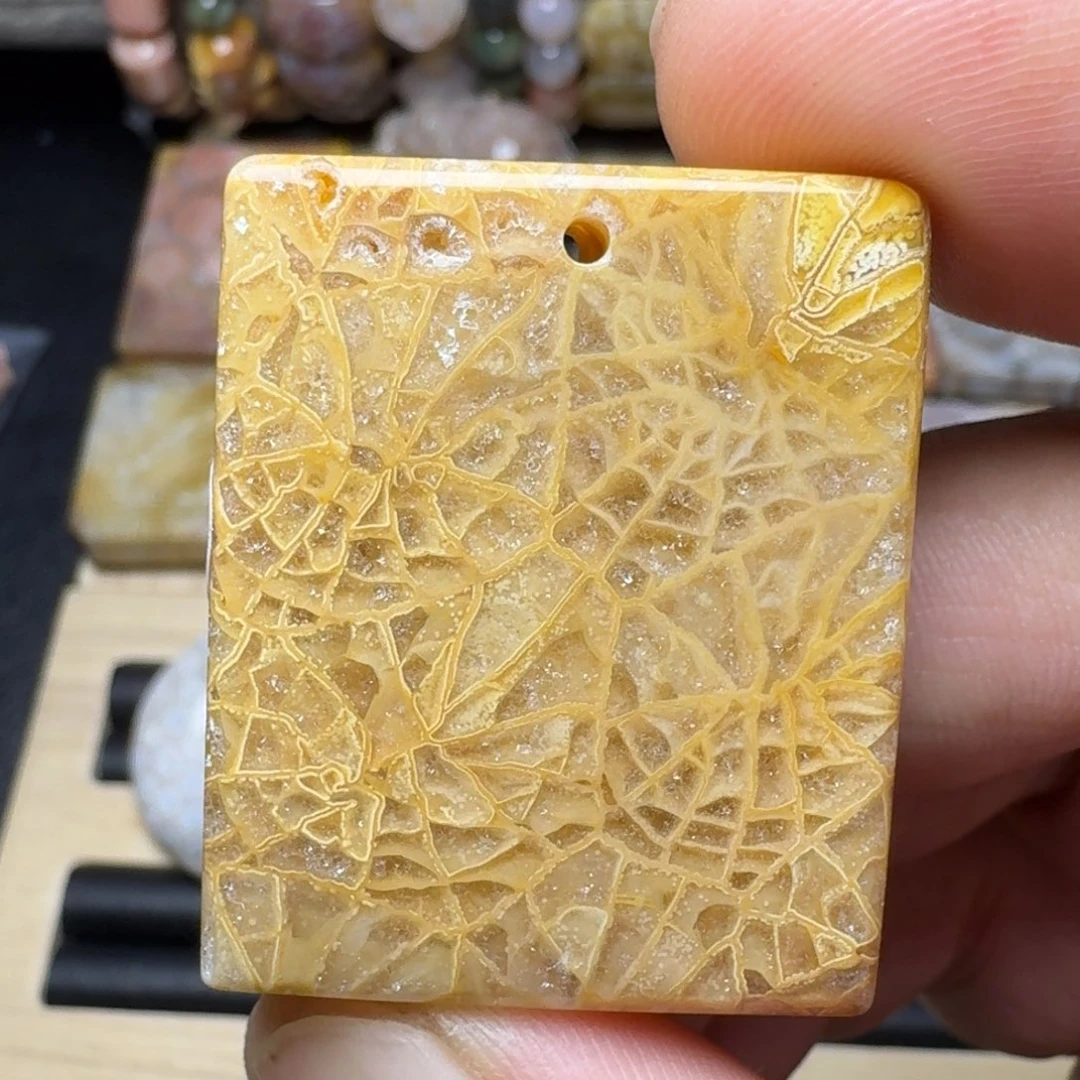 硅化玉未镶嵌纯天然色有机玉石保真色