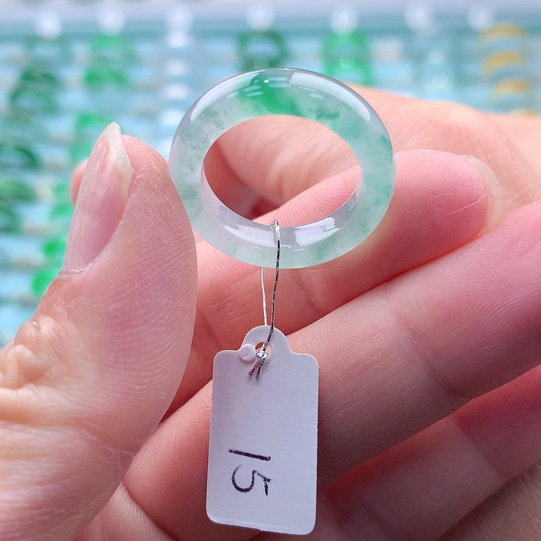 翡翠戒指未镶嵌缅甸翡翠A货