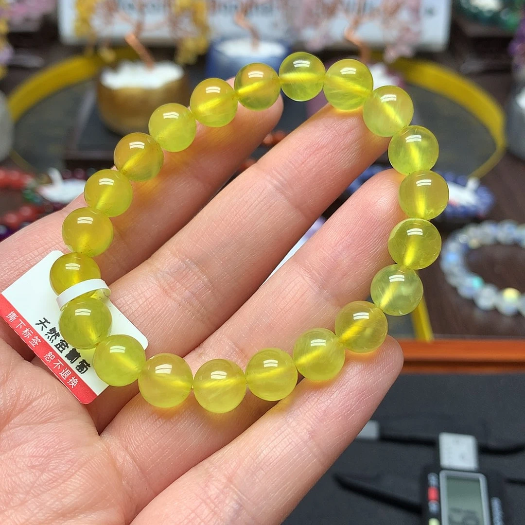 葡萄石未镶嵌手串
