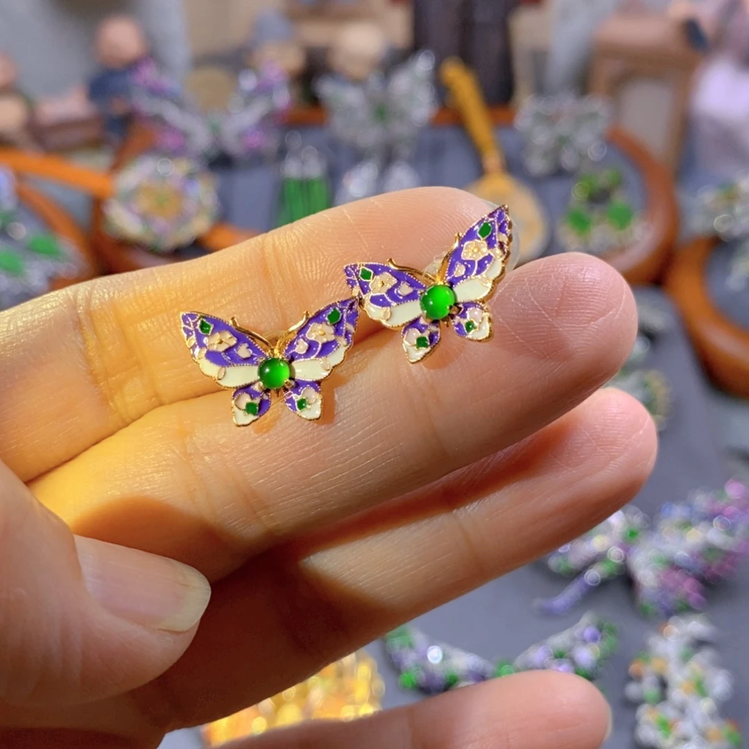 吊坠(不含链)银S925镶嵌翡翠