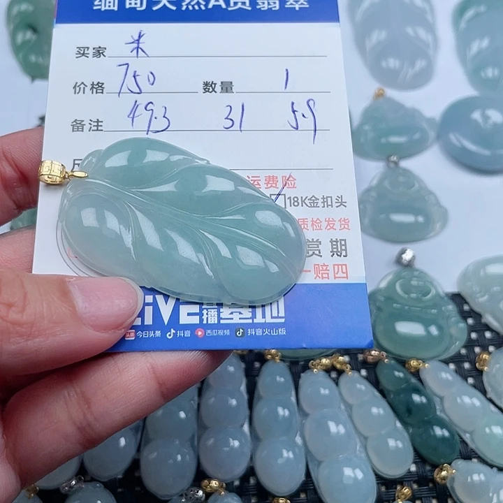 翡翠颈饰未镶嵌✨**?天然翡翠吊坠