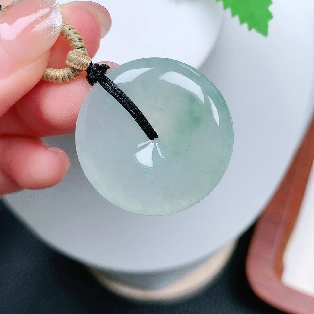 翡翠未镶嵌颈饰平安27.4-6