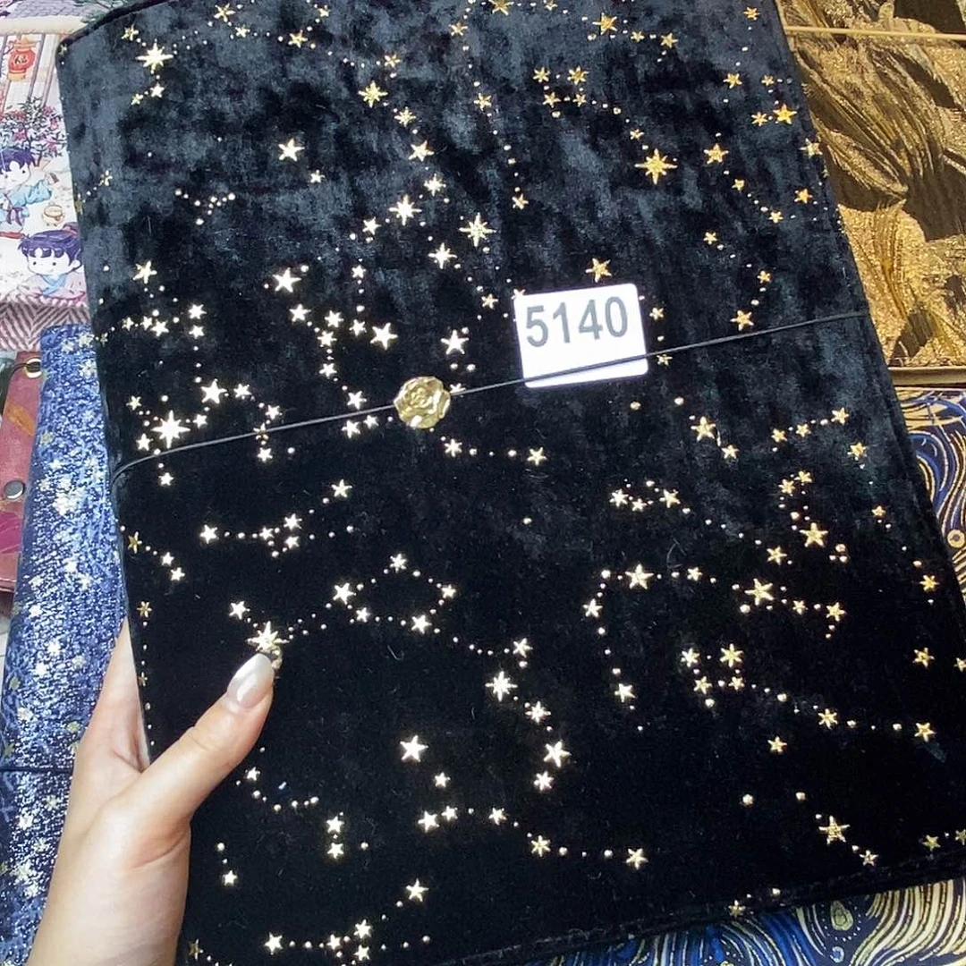 织绣A4活页带收纳册5140