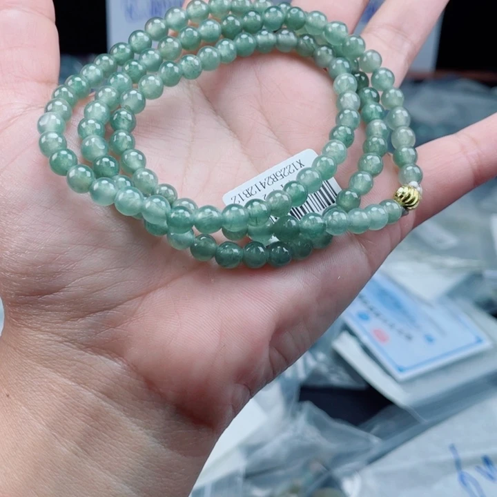 未镶嵌定制翡翠珠串