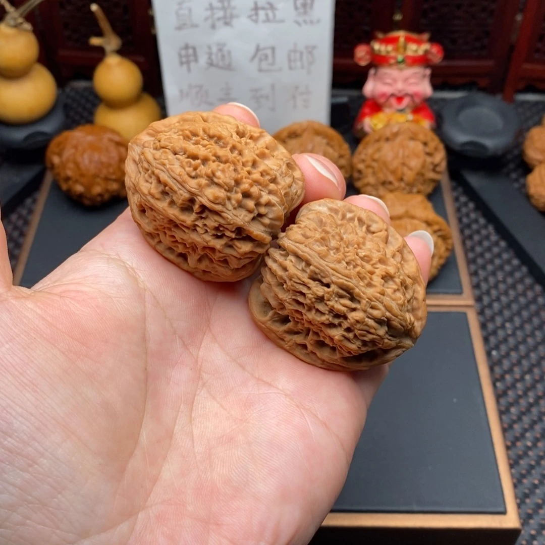 文玩核桃把件全品高炮南疆石41尺