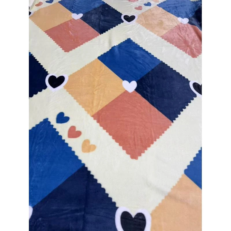 简爱 2*1.8米 高端牛奶绒双面毯 盖毯加厚 柔软亲肤