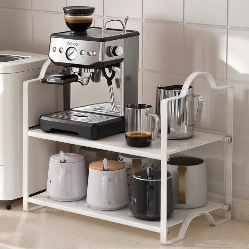 咖啡机置物架桌面杯子收纳架餐边柜马克杯展示架摆放台水杯放置架