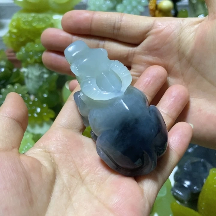 【闪购商品】未镶嵌蛇纹石玉把件8*3