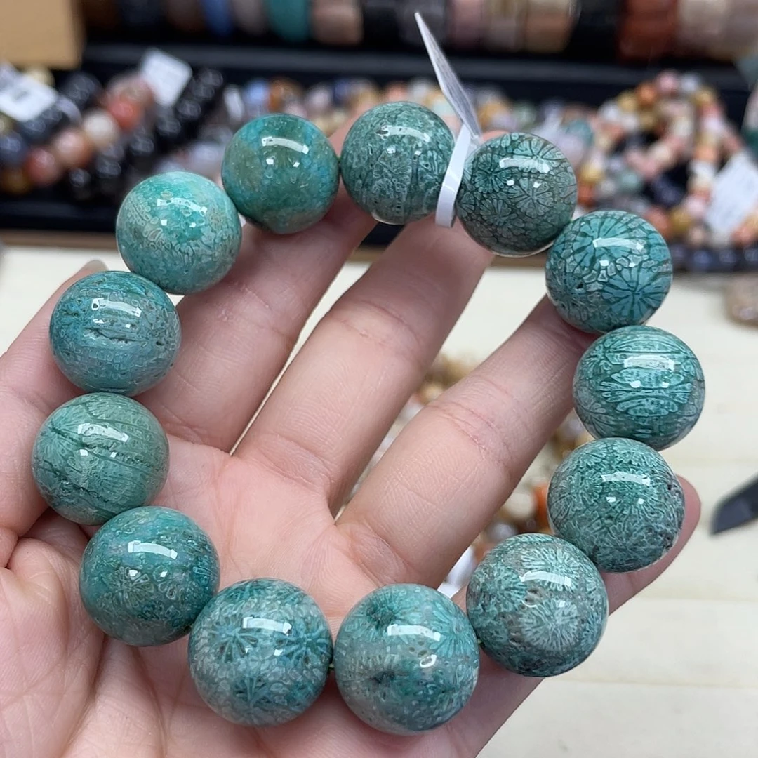 未镶嵌手串硅化珊瑚（珊瑚玉）云*泽791