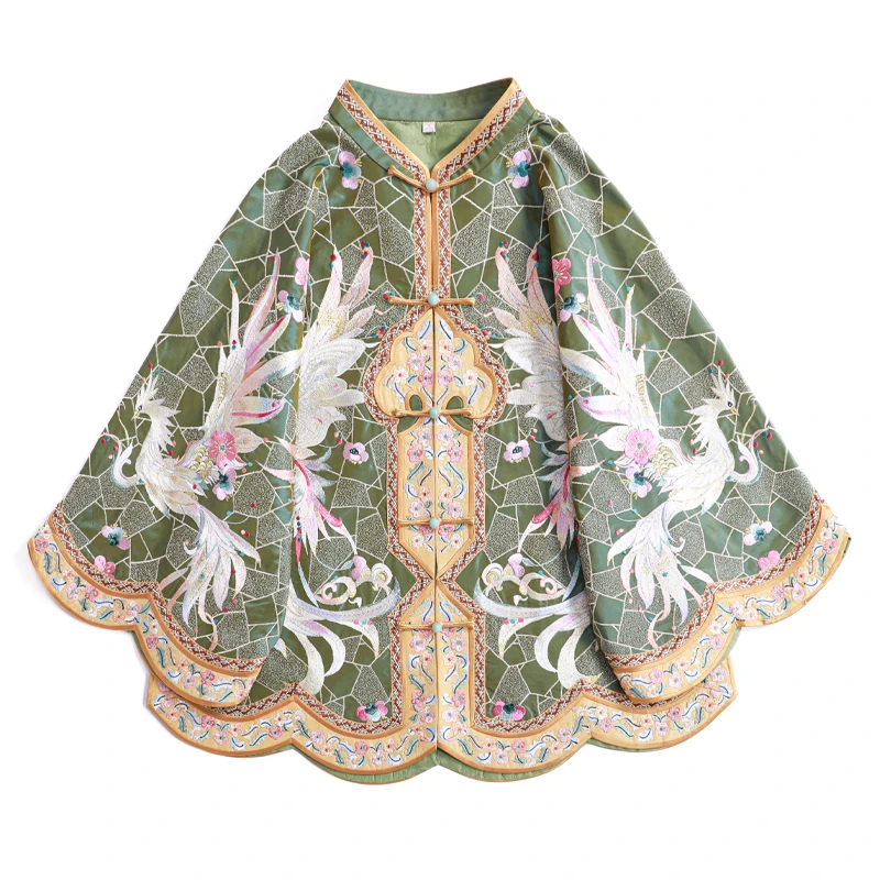 「白凤鸿鹄」锦依天裁 桑蚕丝 手工原创设计百搭国潮女装汉服上衣