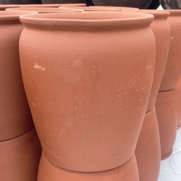 紫砂花盆高24口28紫砂光