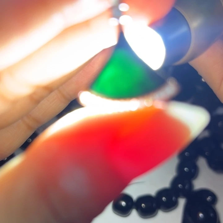 翡翠银S925镶嵌颈饰墨翠