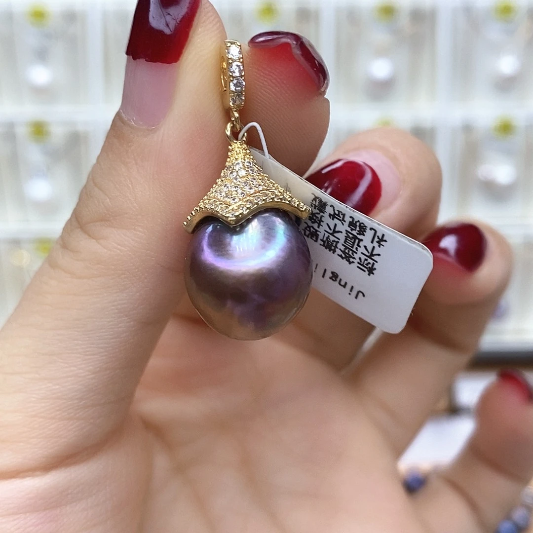 颈饰合金淡水珍珠
